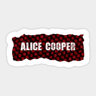 Alice Cooper Ripped Flannel Sticker